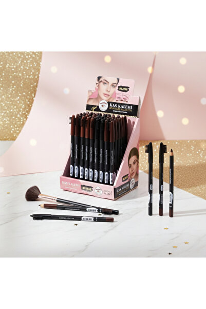 Seçkin Trend مجموعة أقلام الحواجب المكونة من 3 قطع مع فرشاة