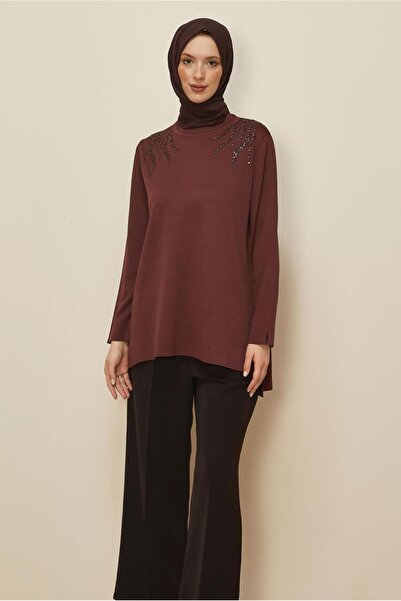 Alvina Beaded Embroidered Knitwear Tunic 45906