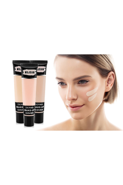 YerliÇöpPoşeti 3-Piece Derma Porcelain Makeup Tube Concealer Set
