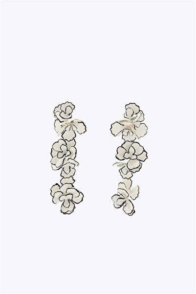 Royaleks Flower Earrings - White