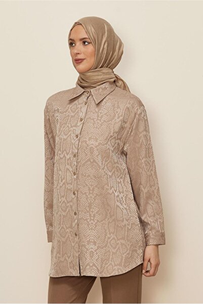 Alvina Snake Skin Patterned Jacquard Tunic 45783