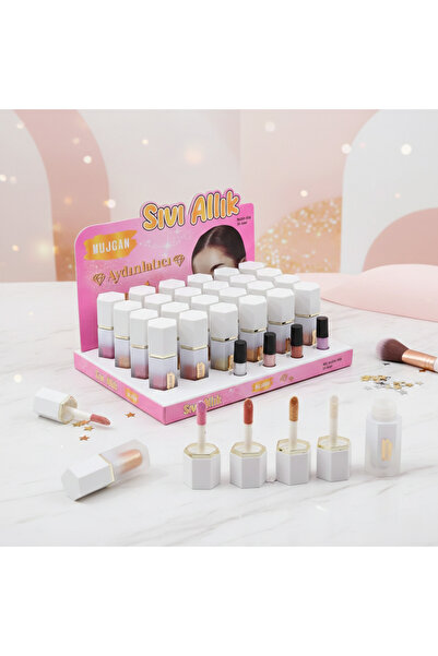 YerliÇöpPoşeti 4-Piece Lipstick Shaped Liquid Blush Set