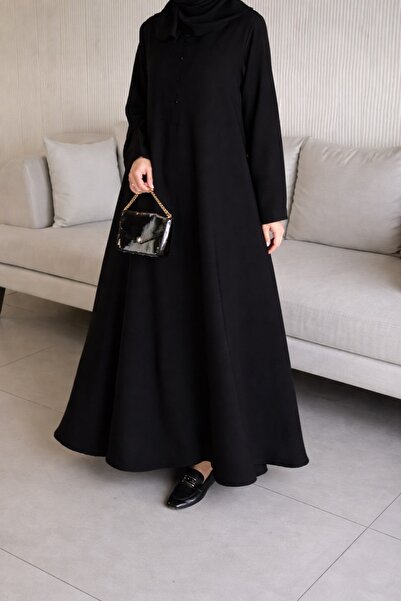 WAHAJ DRESSES Abaya with pleats