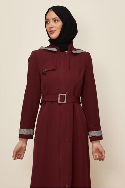 Alvina Belted Hooded Coat 10673