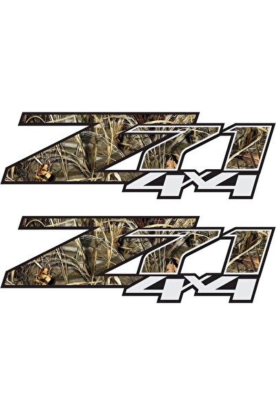 Generic ملصقات Z71 4x4 Realtree Camo (مجموعة من ملصقين) - F - 1500 2500 HD