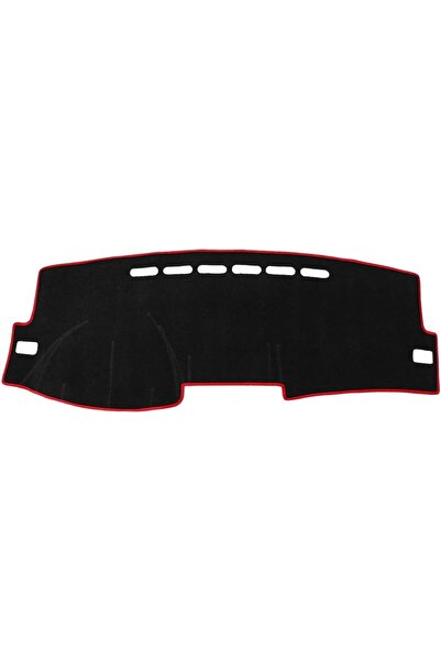 Generic X AUTOHAUX Car Dashboard Cover Nonslip Black Red Dash Cover Mat Pad f...