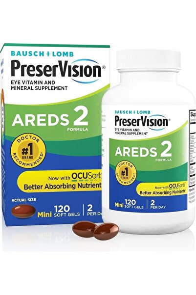Bausch & Lomb PreserVision AREDS 2 Eye Vitamin & Mineral Supplement with OCUS...