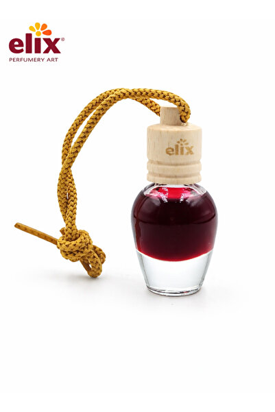 Elix زجاجة معطر جو للسيارة برائحة الكرز مع غطاء خشبي، مانعة للتسرب، عطر يدوم ...