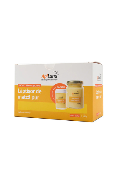 Apiland Pachet Laptisor de matca PUR conventional 100g + 25g CADOU