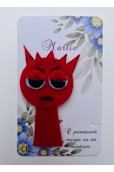 Creatii fetru Cute Felt Sprunki – Mărțișor lucrat manual