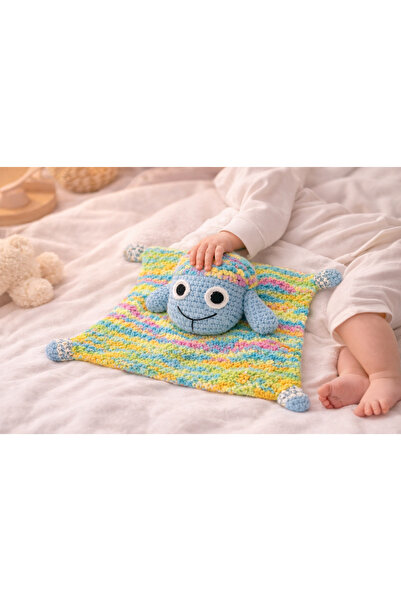 DeNors Handmade Amigurumi Sleeping Companion Blanket – Plush Knitted Baby Lov...