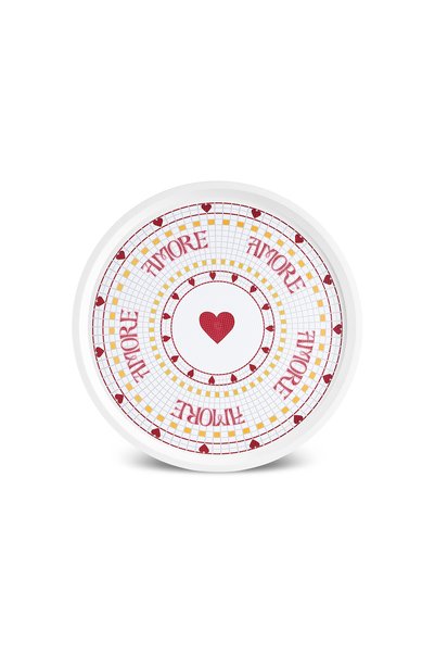 Karaca Amore Heart Figured Tray 36 cm