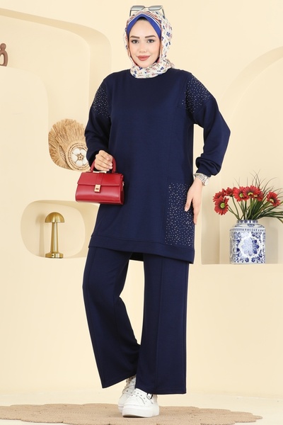 ModaMerve Taş Detaylı Modal Takım 3265HBS856-MS Laci