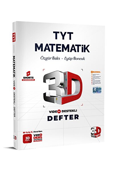 3D Yayınları 2026-2027 Müfredat TYT Matematik Detaylı Video Anlatımlı Sorulu ...