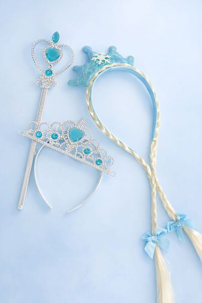 EMKSHOP Елза Принцеса Корона и Жезъл Комплект Снежна Кралица Тематичен Модел ...