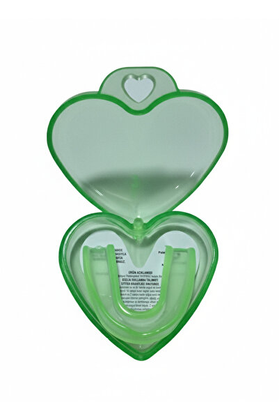 ATILGAN Kalp Kutulu Yeşil renk , Çocuk Boks Kick Boks Basketbol Silikon Dişlik