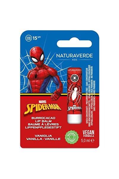 Naturaverde Set of 3 x Spiderman Lip Balm, SPF15, Vanilla, 5 ml