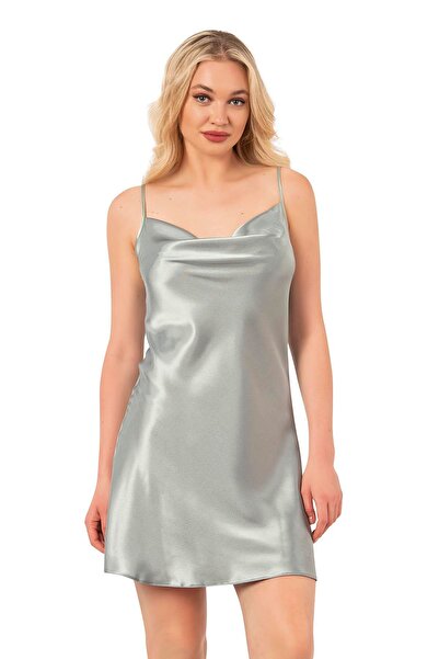 PRIMODA Degaje Yaka Aqua Green Κοντό Νυχτικό |   7740