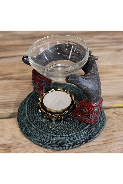 Namaruna Buddha antic - Mâini care oferă - Lampă aromatică