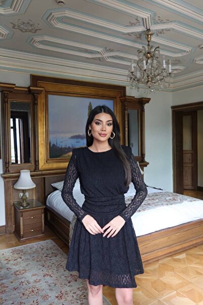 KECHİ WOMAN Padded Lace Dress