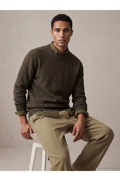 LC Waikiki Rmz Gi̇yi̇m Farkiyla Zero Roba Collar Wool Blend Men's Knitwear Sw...