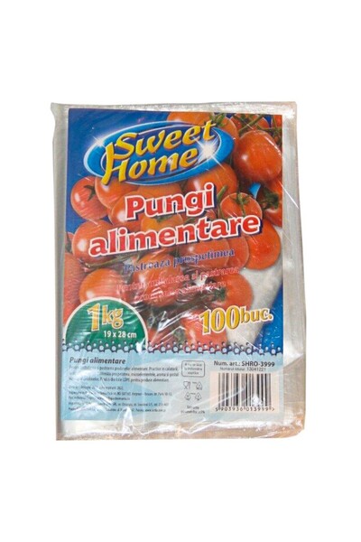Sweet Home Set 6 x 100 Pungi Alimentare Sweet Home, 1 kg