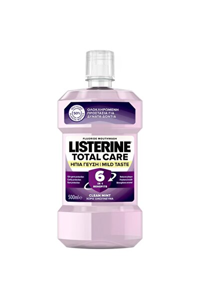 Listerine Set of 2 x Total Care Clean Mint Mouthwash, 500 ml