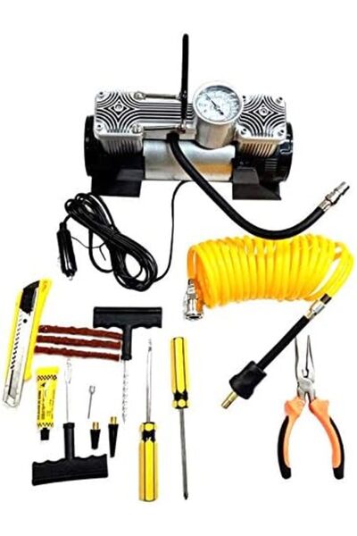 Generic Best Heavy Duty Auto 2 Cylinder 12V for All Vehicles Tire Air Compressor