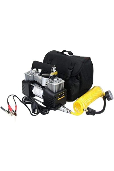 Generic مضخة ضغط هواء لنفخ إطارات السيارات ذات الأسطوانتين من سلفار