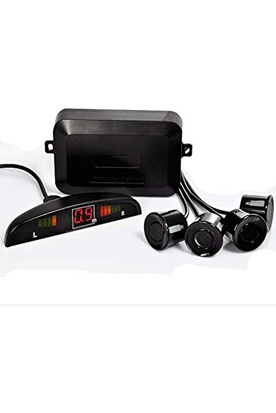 Generic مستشعرات ركن السيارة الخلفية من سولفار، 4 مستشعرات سوداء اللون، إنذار...