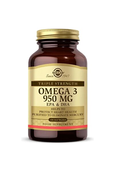 Solgar أوميغا 3 950 ملغ 100 كبسولة جيلاتينية طرية