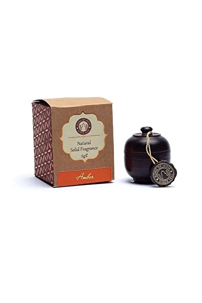 Namaruna Cremă parfumată cu chihlimbar - borcan cu lemn de trandafir - 6g