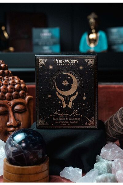 PureWorks Lumânare de manifestare a Lunii Purificatoare cu capac — 200 g