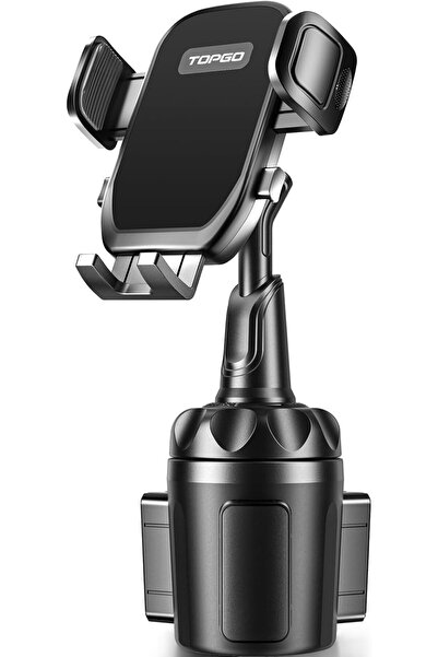 Generic حامل أكواب للسيارة TOPGO [مُطوّر]، حامل هاتف قابل للتعديل، حامل أكواب...