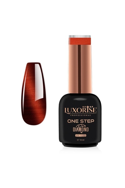 LUXORISE Semi-permanent One Step Diamond Magnetic Nail Polish - Feline Flame,...