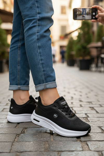 enoch أحذية رياضية رجالية من إينوك قابلة للتنفس مع نعل طبي مزود بفتحات تهوية ...