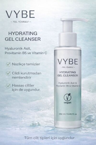 VYBE FEEL YOURSELF Yüz Temizleme Jeli 250 ml- Tüm ciltler tipleri için