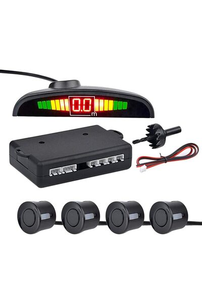 Generic Sulfar Car Parking Sensors Reverse Radar 12v Black Color