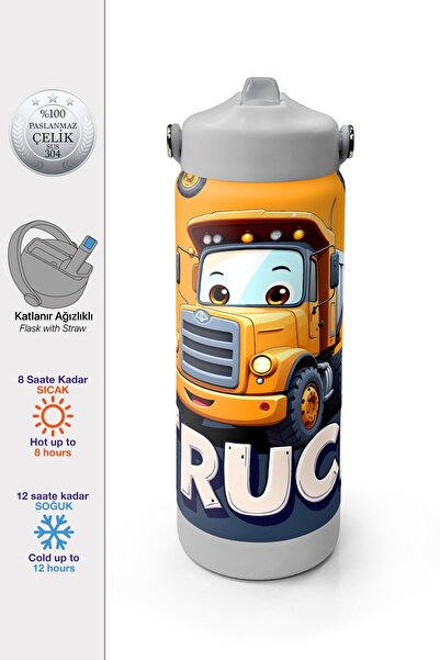 Coral High ترمس فولاذي قابل للطي بنمط الشاحنة مع فوهة 650 مل 38343