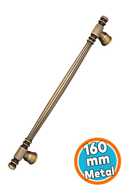 NZB Çekmece Kulp 160 mm Antik Sarı Şık Klasik Mobilya Kulpu Dolap Kapak Çekme...