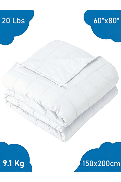Fabienne Weighted Blanket 9.1kg/150x200cm Single Size Heavy Blanket 20lbs for...