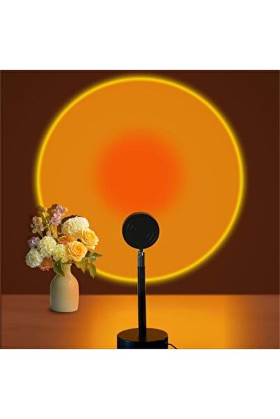 Generic Golden Halo Sunset Lamp – Adjustable LED Mood Light for Arabic Living...