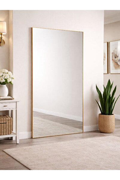 unbranded FULL BODY SIZE MIRROR WITH GOLDEN FRAME