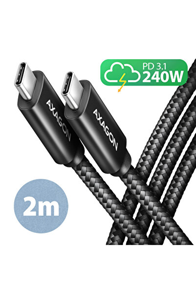 Other Cablu AXAGON USB 480Mbps pentru date și încărcare, 2 m | BUCM2-CM20AB |...