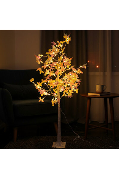 No branded Brad decorativ cu LED-uri, alb, 150 cm