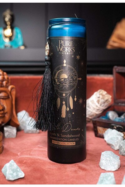 Namaruna Lumânare de manifestare Boho Dreams cu ciucure — 300 g