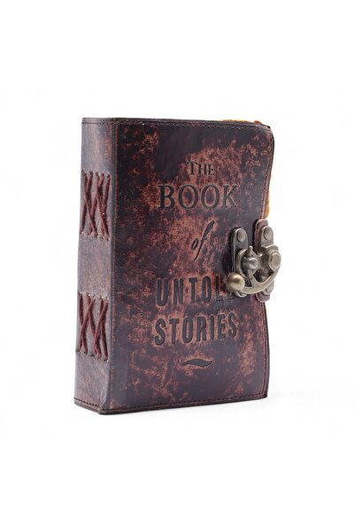 Namaruna Leather Diary with Irregular Edges (10 cm) - The Book of Untold Stories