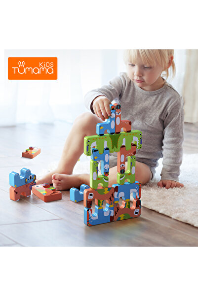 TUMAMA KIDS Puzzle Interactiv Animale Tumama, 15 Piese, Non-toxic
