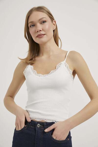 Arma Life Armalife 1414 Lace Detail Women's Tank Top