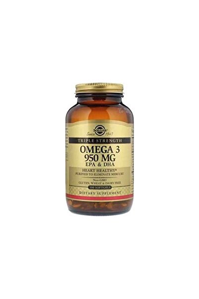 Solgar Triple Strength Omega-3 950 Mg 100 Softgels